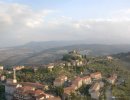 Veduta di Castiglione d'Orcia e la Rocca Aldobrandesca