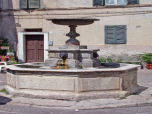 La fontana in piazza del Municipio