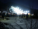 Il trampolino di salto con gli sci costruito per le Olimpiadi di Torino 2006